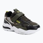Dětské boty FILA Madrun Velcro olive night
