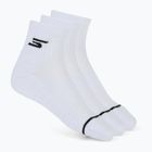 Pánské ponožky SKECHERS 1/2 Terry Qtr Crew 3 páry white tradiční