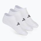 Pánské ponožky SKECHERS Microfiber Non Terry No Show 3 páry white tradiční