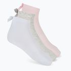Dětské ponožky SKECHERS Non Terry Anklet 3 páry pink