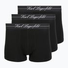 Pánské boxerky KARL LAGERFELD Hotel Karl Lyocell Trunk 3 páry black