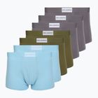 Pánské boxerky KARL LAGERFELD Essential Logo Trunk 7 párů olive/clear sky/excalibur