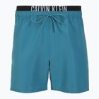 Pánské plavecké šortky Calvin Klein KM0KM01093 Intense Power Medium Double WB storm blue