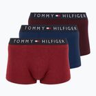 Boxerky Tommy Hilfiger UM0UM03180 Trunk 3 páry deep burgundy/purple navy/deep red heather