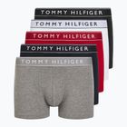 Pánské boxerky Tommy Hilfiger UM0UM03679 5 párů white/mid red/desert sky/mid heather/black
