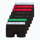 Pánské boxerky Tommy Hilfiger Repeat Logo Trunks 7 párů breezy blue/premium green/premium red/black