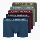 Pánské boxerky Tommy Hilfiger UM0UM03679 5 párů desrt sky/fossil blu/utility oliv/grove grn/rouge