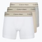 Pánské boxerky Calvin Klein LV00NB4447 Brief 3 pairs oyster gray/grey heather/white