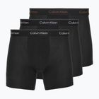 Boxerky Calvin Klein LV00NB4394 Brief 3 páry black/chalk logo/black/curry