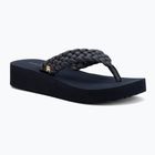 Dámské žabky Tommy Hilfiger Wedge Cornrow Beach space blue
