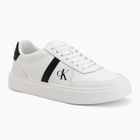 Pánské boty Calvin Klein HM0HM02237 Classic Cups Lace Leather EMB Tongue bright white/black
