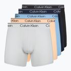 Pánské boxerky Calvin Klein LV00NB4413 Brief 5 pairs light cast/shoreline/peach bliss/bl