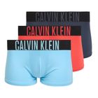 Pánské boxerky Calvin Klein 000NB3775A Trunk 3 pairs ombre bluee/chilly bluee/punch pink
