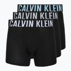 Boxerky Calvin Klein 000NB3609A Boxer Brief 3 pairs black w/harbor mist logo/black w