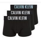 Pánské boxerky Calvin Klein 000NB3608A Trunk 3 pairs black with harbor mist logo/ black with