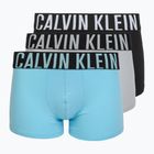 Pánské boxerky Calvin Klein 000NB3608A Trunk 3 páry harbor mist/black/chilly blue