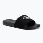 Dámské nazouváky Calvin Klein YW0YW01967 Monogram Logo 0GM black/bright white