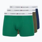 Pánské boxerky Tommy Hilfiger Trunk 3 pairs army green/prp nvy/nov grn