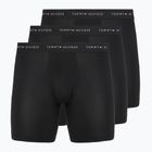 Pánské boxerky Tommy Hilfiger Micro Long 3 pack black/black/black