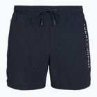 Pánské koupací šortky Tommy Hilfiger Medium Drawstring Zip Pocket desert sky