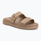 Dámské pantofle Tommy Hilfiger Double Strap Sandal Pearl safari canvas pearlized
