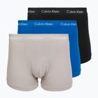 Pánské boxerky Calvin Klein 0000U2662G Trunk 3 pairs classic blue/porpoise/black