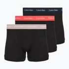 Pánské boxerky Calvin Klein 0000U2662G Trunk 3 pairs black in green bloom wb/black in da