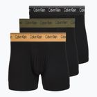 Pánské boxerky Calvin Klein LV00NB4410 Brief black w/bronze flash wb/black/oliv