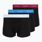 Pánské boxerky Calvin Klein LV00NB4286 Relaxed Fit Trunk black bodies w/ poseidon blue/plein
