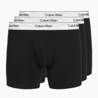 Pánské boxerky Calvin Klein LV00NB4731 Boxer Brief black w/ silver haze wbs