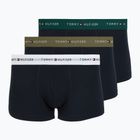 Pánské boxerky Tommy Hilfiger Trunk WB 3 pack nb//white/orna green/utility olive