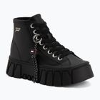 Dámské boty Tommy Jeans Platform Sneaker Leather Mc black