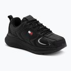 Pánské boty Tommy Jeans Runn Leather triple black