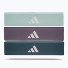 Sada posilovacích gum adidas Resistance Band 3 ks green/ violet/ blue