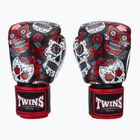 Boxerské rukavice Twins Special Fancy FBGVL3-53 Skull red/black