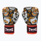 Boxerské rukavice Twins Special Fancy FBGVL3-53 Skull orange/black