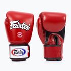 Fairtex Universal Prodyšné červené boxerské rukavice