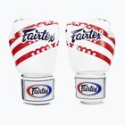 Boxerské rukavice Fairtex Universal "Tight-Fit" Design USA white