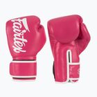 Boxerské rukavice Fairtex Microfiber pink/white