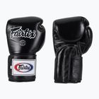 Boxerské rukavice Fairtex Super Sparring - Locked Thumb černé