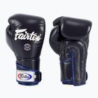 Stylové boxerské rukavice Fairtex Angular Sparring - uzamčený palec modré