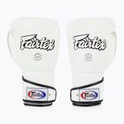 Boxerské rukavice  Fairtex Stylish Angular Sparring - Locked Thumb white