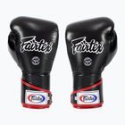 Stylové boxerské rukavice Fairtex Angular Sparring - uzamčený palec černá/bílá/červená
