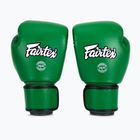 Boxerské rukavice Fairtex Real Leather Boxing green