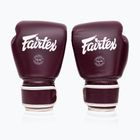 Boxerské rukavice Fairtex Real Leather Boxing maroon