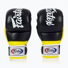 Fairtex Super Sparring Grapplingové rukavice černá/žlutá