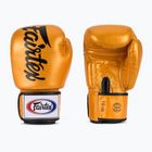 Boxerské rukavice Fairtex Deluxe Tight-Fit gold