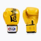 Boxerské rukavice Fairtex Deluxe Tight-Fit gold