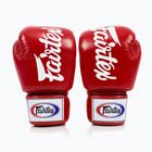 Boxerské rukavice Fairtex Deluxe Tight-Fit red