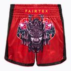 Dětské boxerské šortky Fairtex BSK2108 'Silent Warrior' červené